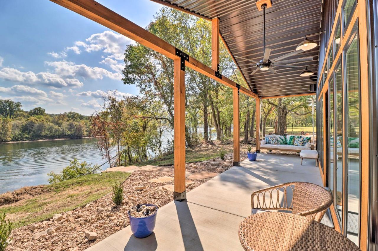 Modern Norfork House With Patio On White River! Exteriér fotografie